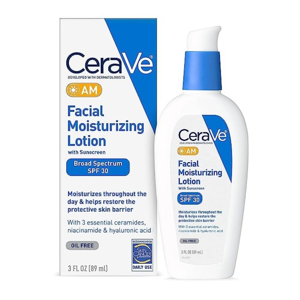 New in box CeraVe AM Facial Moisturizing Lotion with Sunscreen 3 FL OZ
